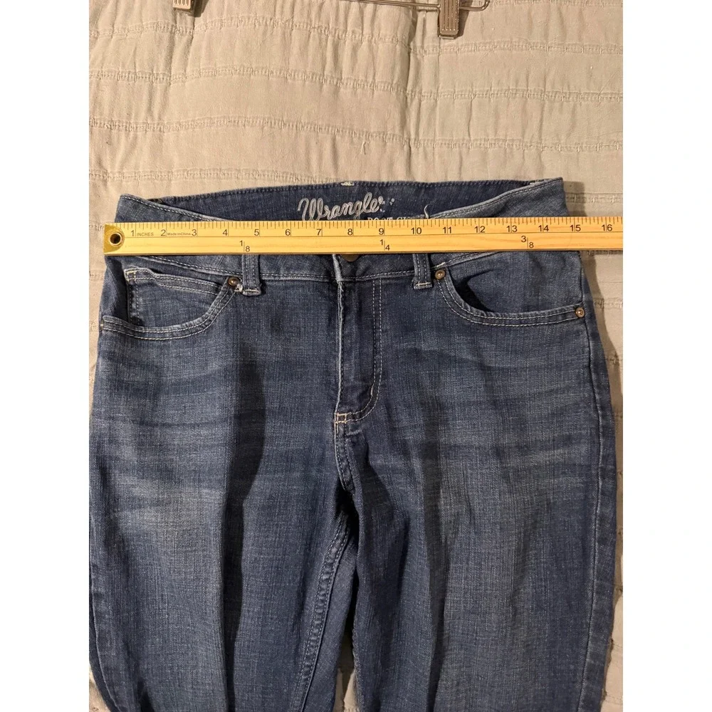 Wrangler‎ Bootcut Jeans Womens 9x32 Blue Denim Mid Rise 1009MWZDO Stretch